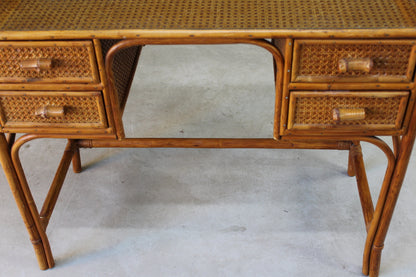 Vintage Bamboo Dressing Table - Kernow Furniture