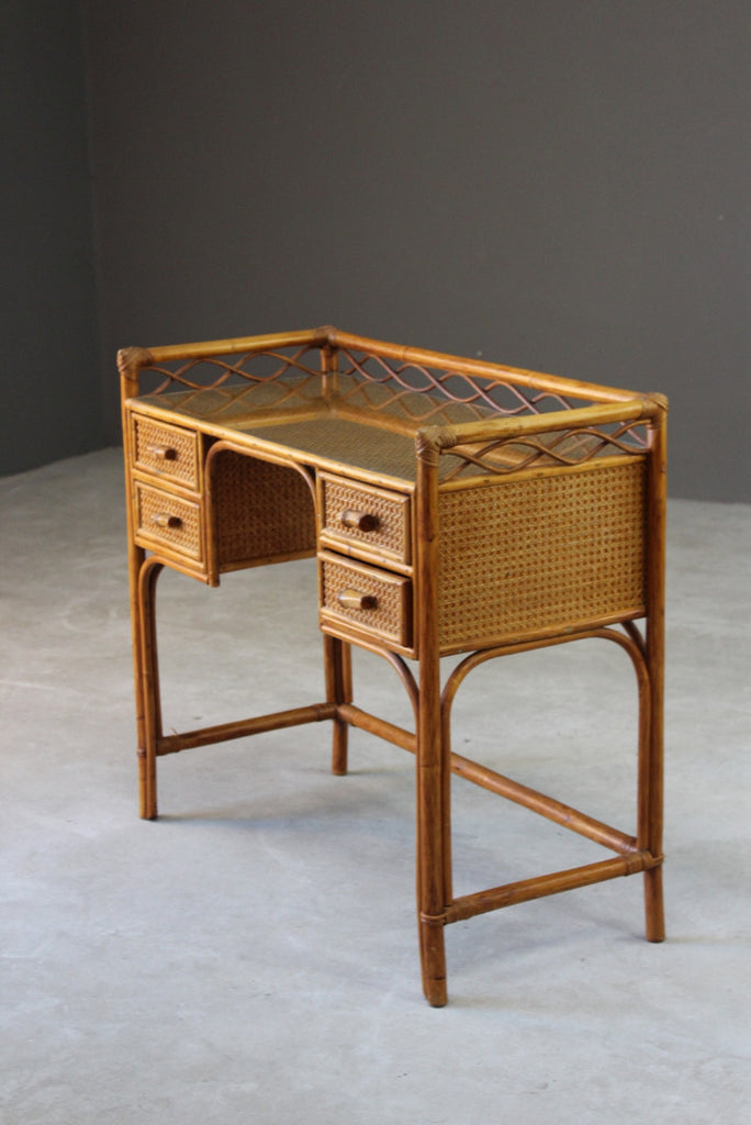 Vintage Bamboo Dressing Table - Kernow Furniture