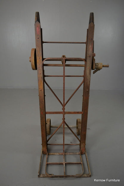 Vintage Industrial Ratchet Sack Trucks Trolley - Kernow Furniture