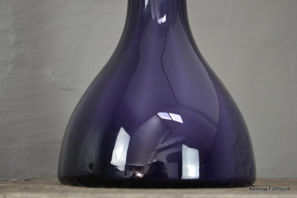Retro Kastrup Purple Glass Lamp Base - Kernow Furniture