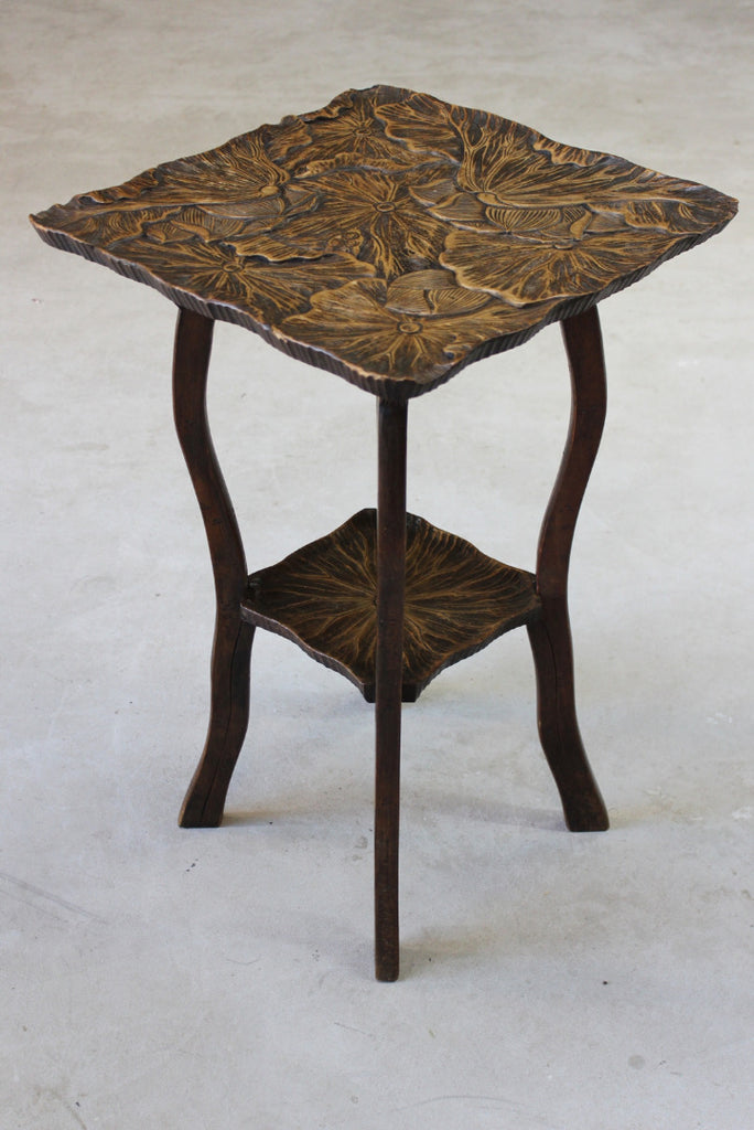 Oriental Carved Occasional Table - Kernow Furniture