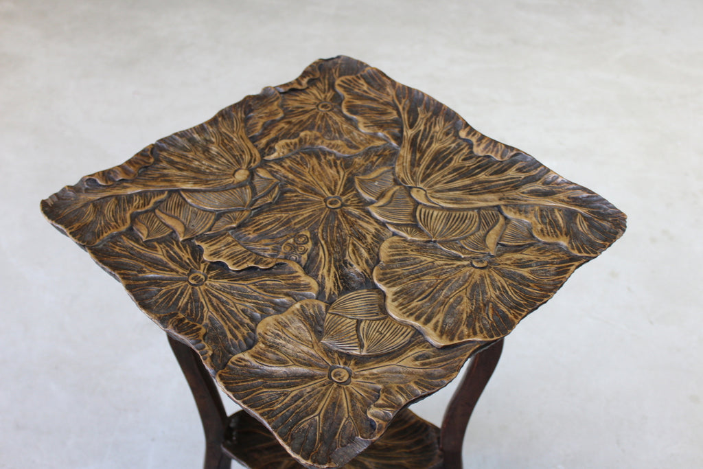 Oriental Carved Occasional Table - Kernow Furniture