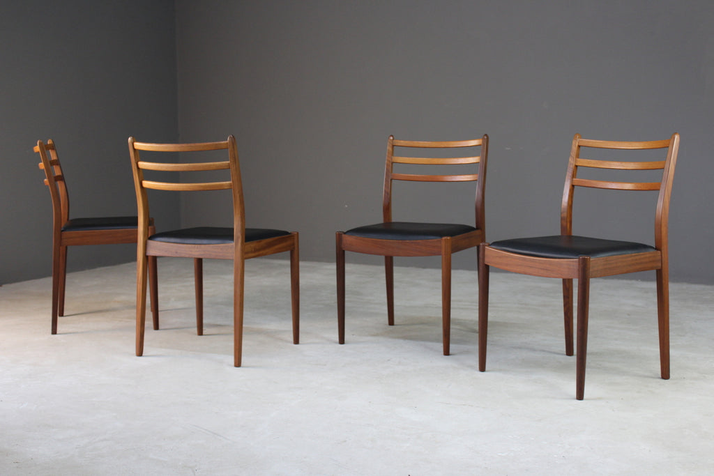 4 Victor Wilkins G Plan Teak Dining Chairs - Kernow Furniture