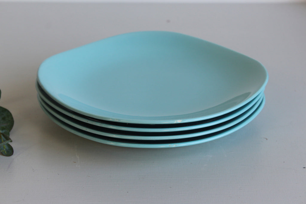 Vintage J G Meakin Blue Dinner Plates - Kernow Furniture