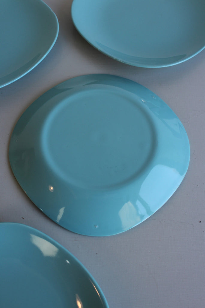 Vintage J G Meakin Blue Dinner Plates - Kernow Furniture