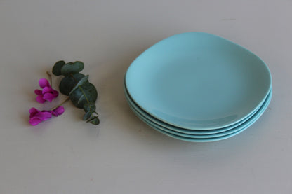 Vintage J G Meakin Blue Plates - Kernow Furniture