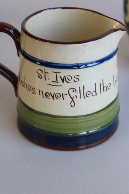 Devon Torquayware Motto Jug & Cup - Kernow Furniture