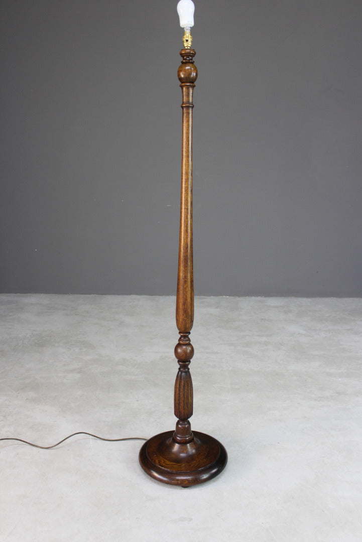 Traditional Wooden Standard Lamp - Kernow Furniture