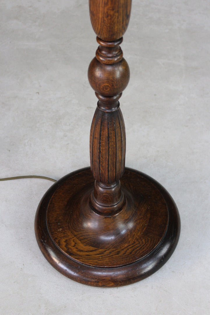 Traditional Wooden Standard Lamp - Kernow Furniture