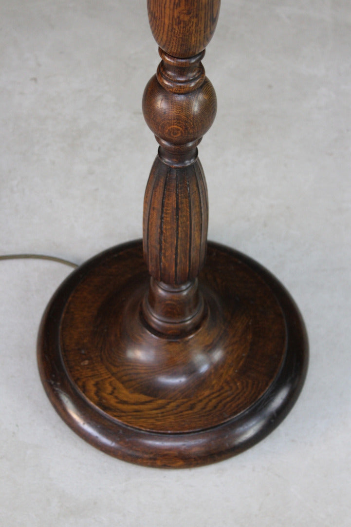 Traditional Wooden Standard Lamp - Kernow Furniture