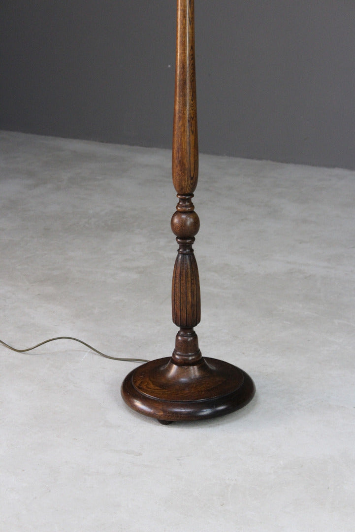 Traditional Wooden Standard Lamp - Kernow Furniture