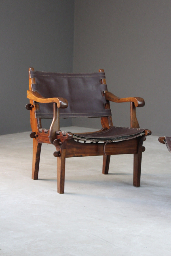 Pair Retro Safari Chairs - Kernow Furniture