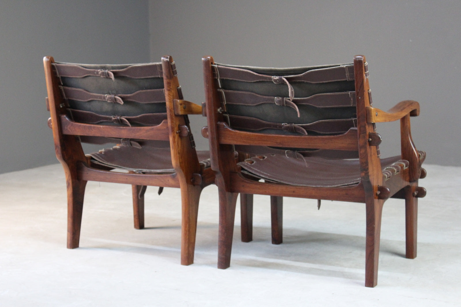 Pair Retro Safari Chairs - Kernow Furniture