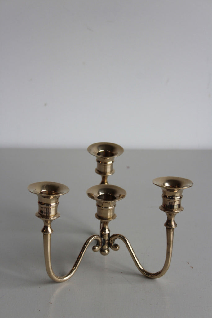 Brass 4 Candle Holder Centrepiece - Kernow Furniture