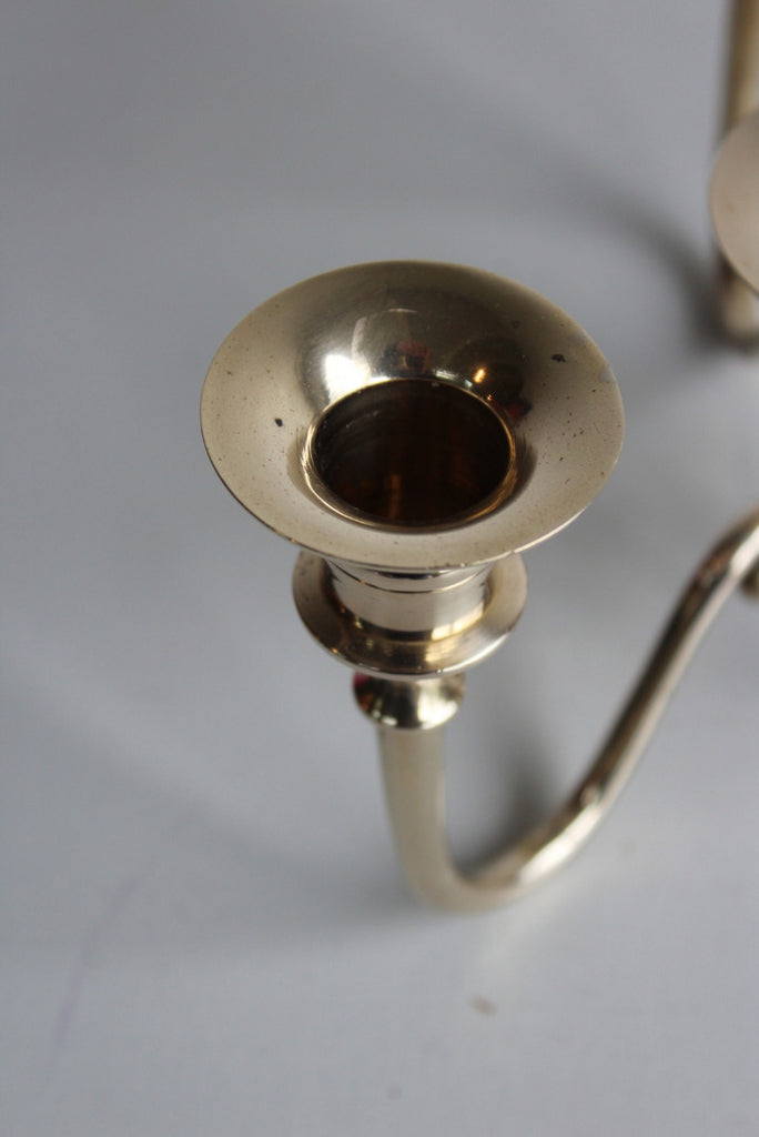 Brass 4 Candle Holder Centrepiece - Kernow Furniture