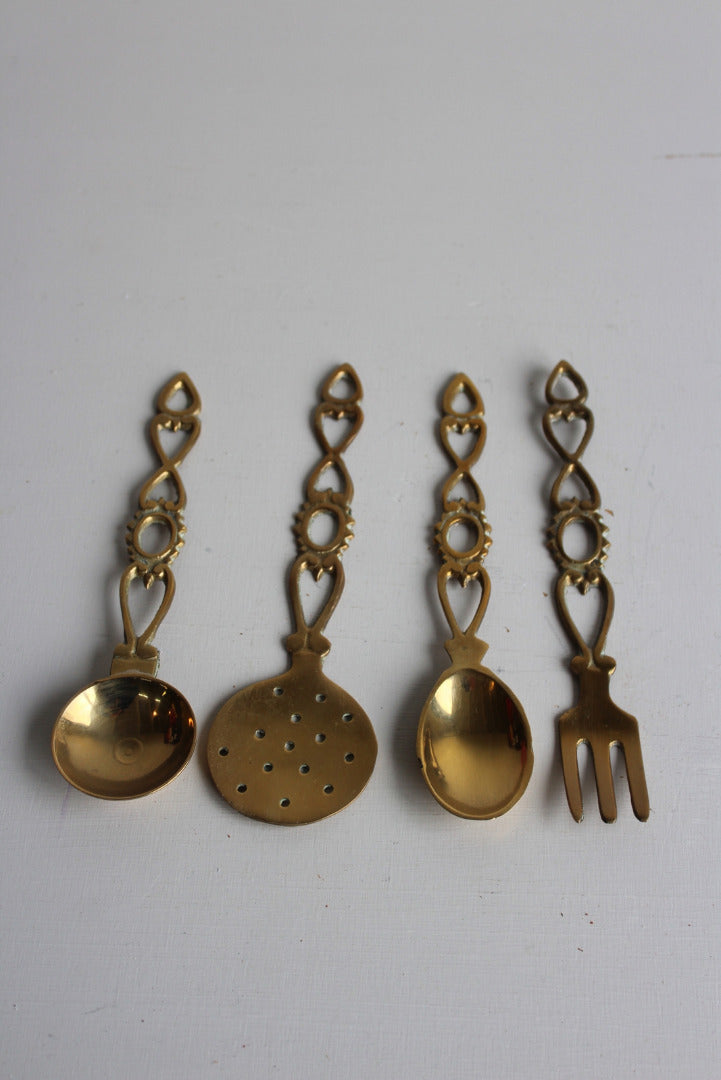 Brass Love Spoon & Fork - Kernow Furniture