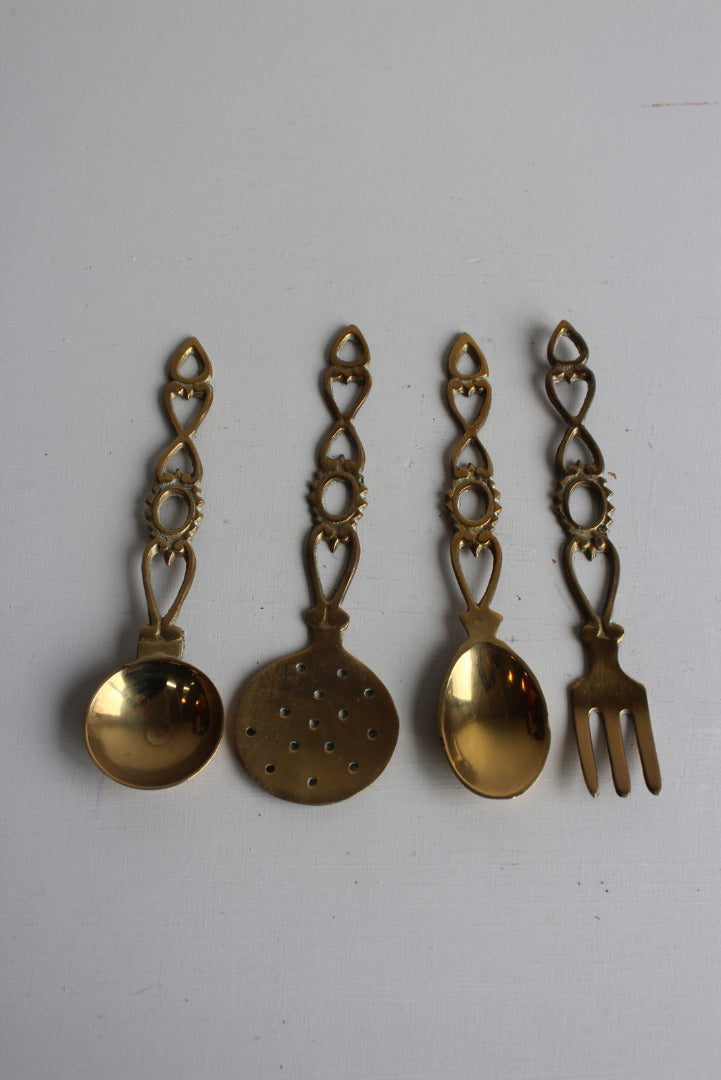 Brass Love Spoon & Fork - Kernow Furniture