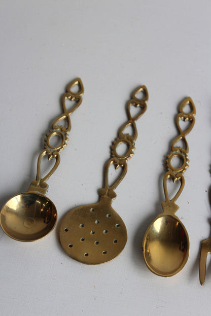 Brass Love Spoon & Fork - Kernow Furniture