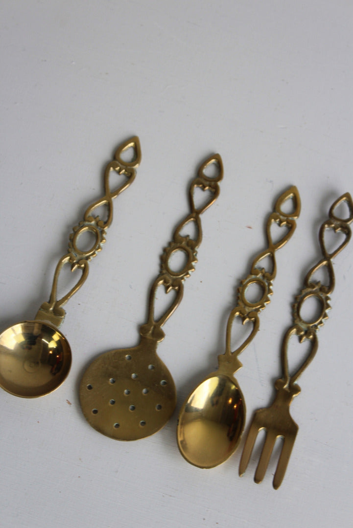 Brass Love Spoon & Fork - Kernow Furniture