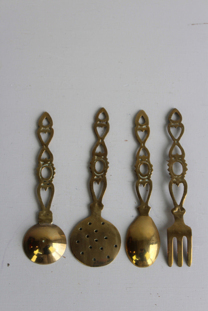 Brass Love Spoon & Fork - Kernow Furniture