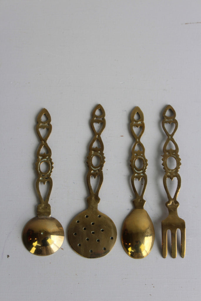 Brass Love Spoon & Fork - Kernow Furniture
