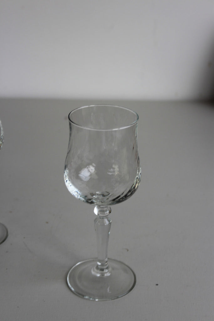4 Vintage French Wine Glasses - Kernow Furniture