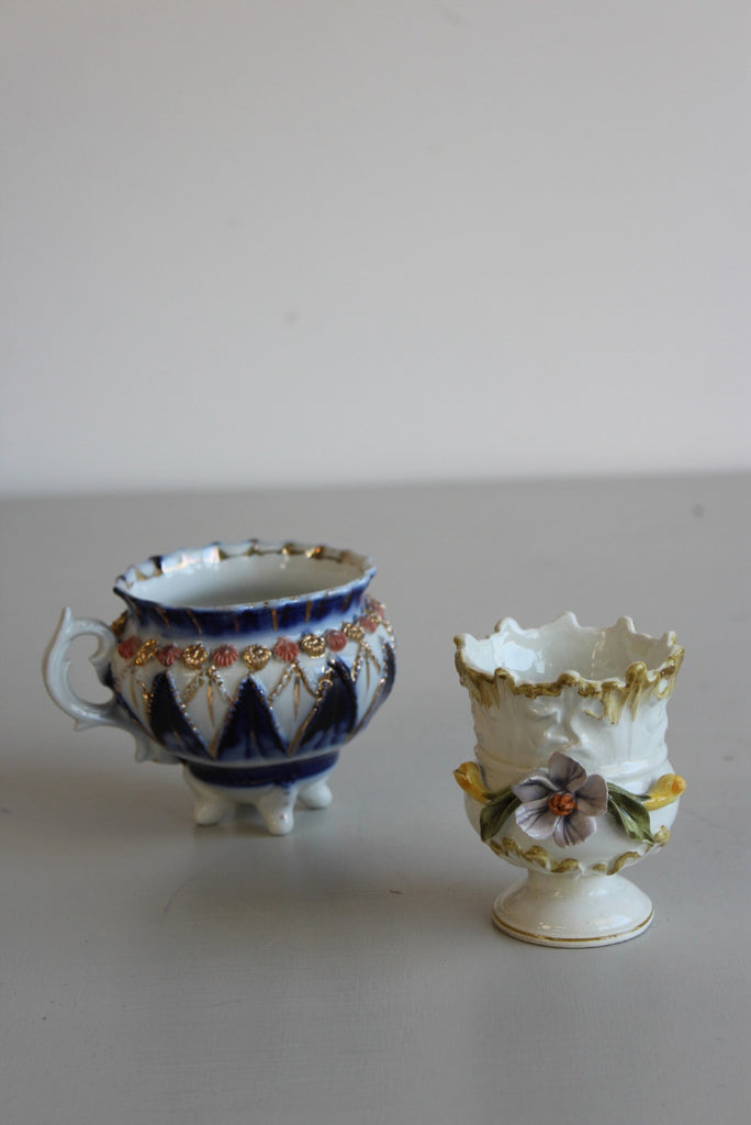 Basano Small Posy Vase & Cauldron Shape Cup - Kernow Furniture