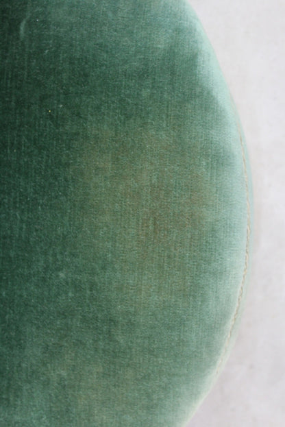 Victorian Upholstered Green Tub Chair - Kernow Furniture