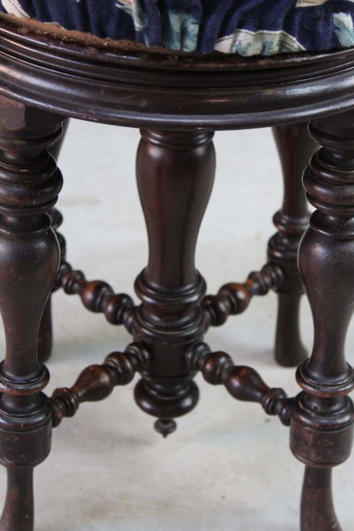 Antique Victorian Piano Stool - Kernow Furniture