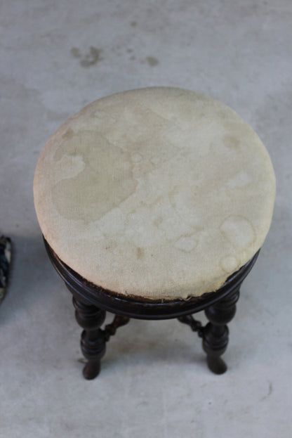 Antique Victorian Piano Stool - Kernow Furniture