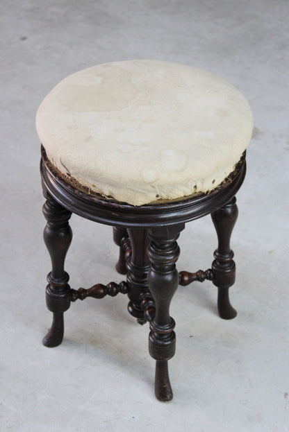 Antique Victorian Piano Stool - Kernow Furniture