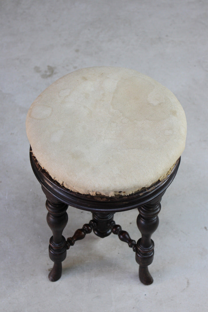 Antique Victorian Piano Stool - Kernow Furniture