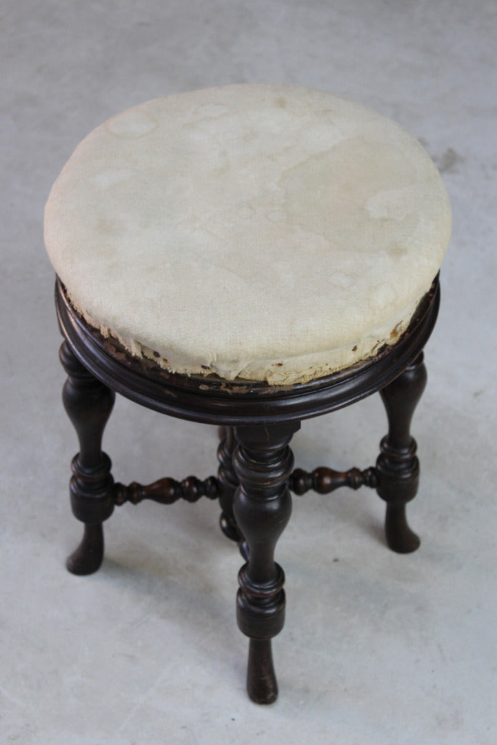 Antique Victorian Piano Stool - Kernow Furniture