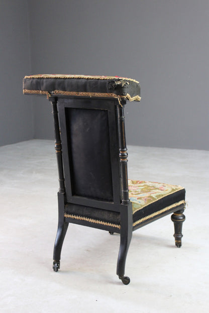 Antique Tapestry Prayer Chair - Kernow Furniture