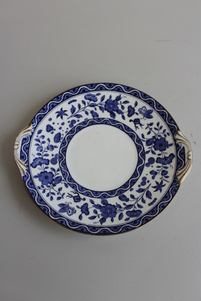 Royal Doulton Blue & White Floral Serving Plate - Kernow Furniture
