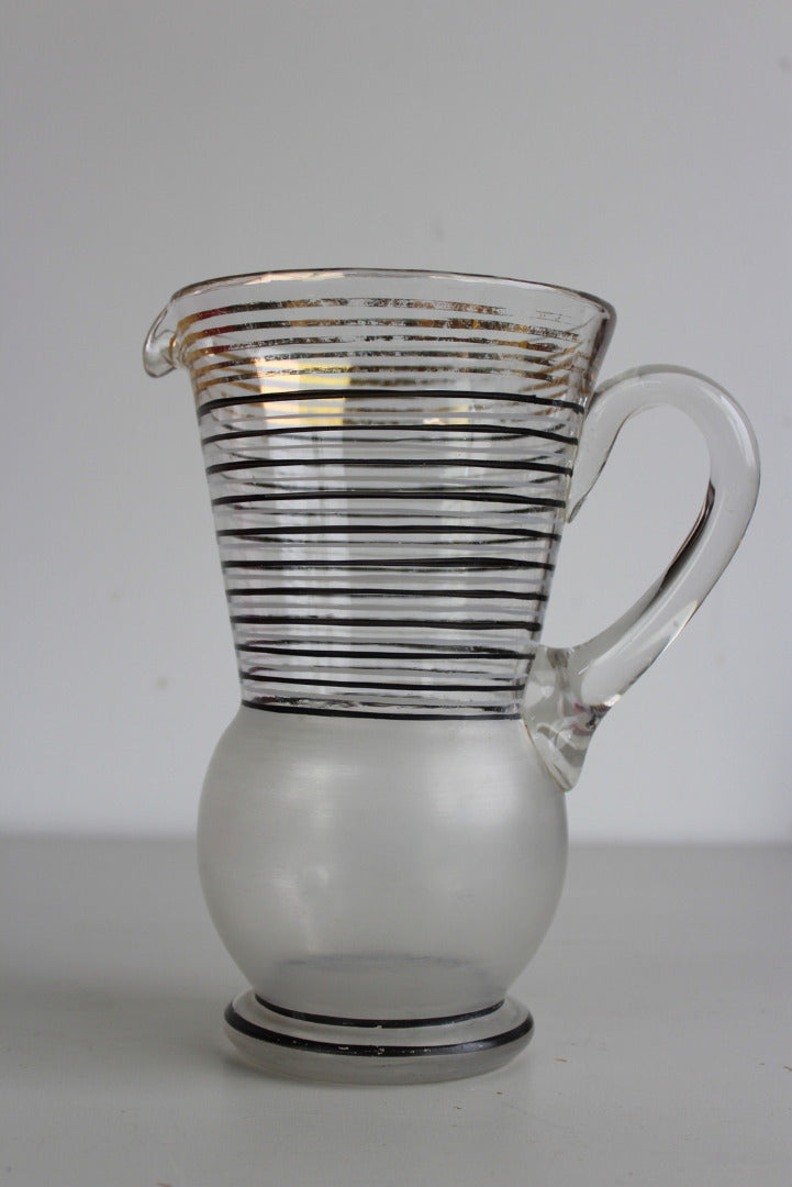 Large Retro Glass Water Jug - Kernow Furniture