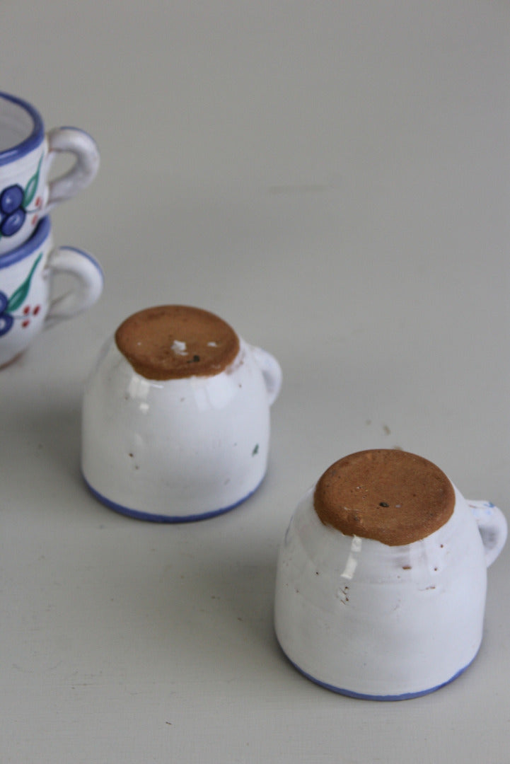 4 Pottery Cups - Kernow Furniture