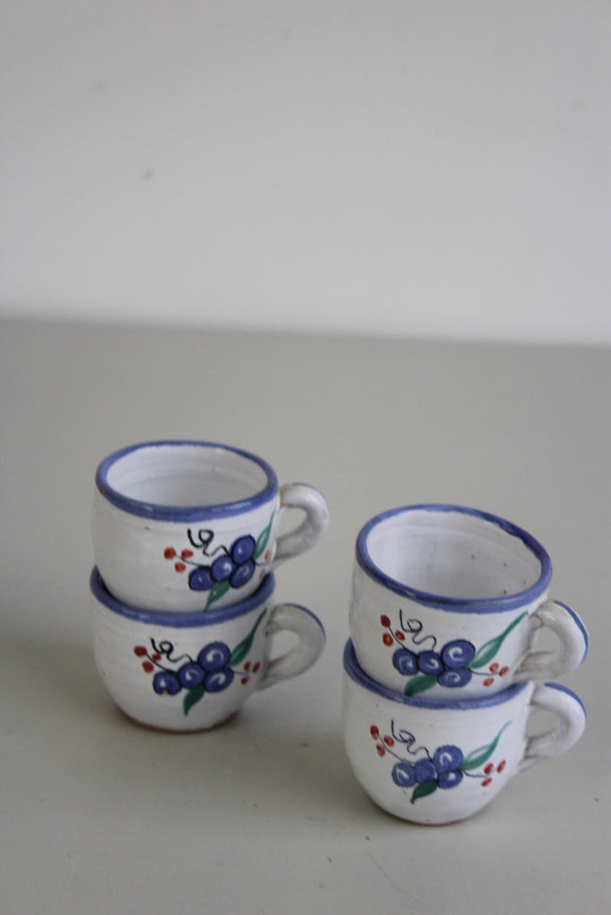 4 Pottery Cups - Kernow Furniture