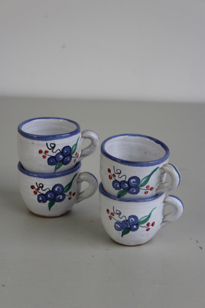 4 Pottery Cups - Kernow Furniture