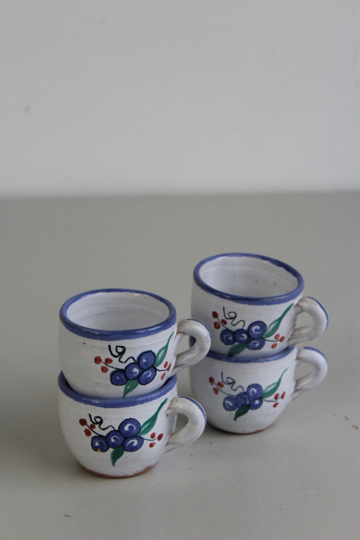 4 Pottery Cups - Kernow Furniture