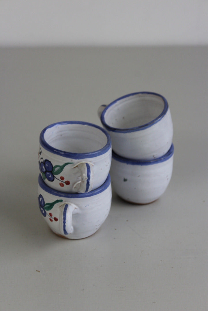 4 Pottery Cups - Kernow Furniture