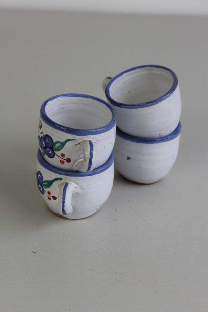 4 Pottery Cups - Kernow Furniture