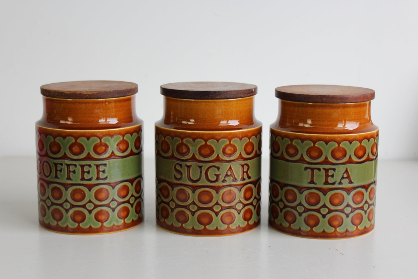 Retro Hornsea Tea Coffee Sugar Canisters - Kernow Furniture