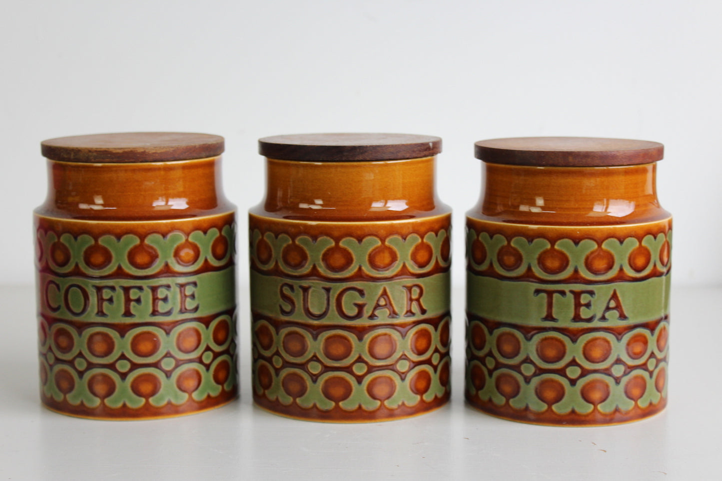 Retro Hornsea Tea Coffee Sugar Canisters - Kernow Furniture