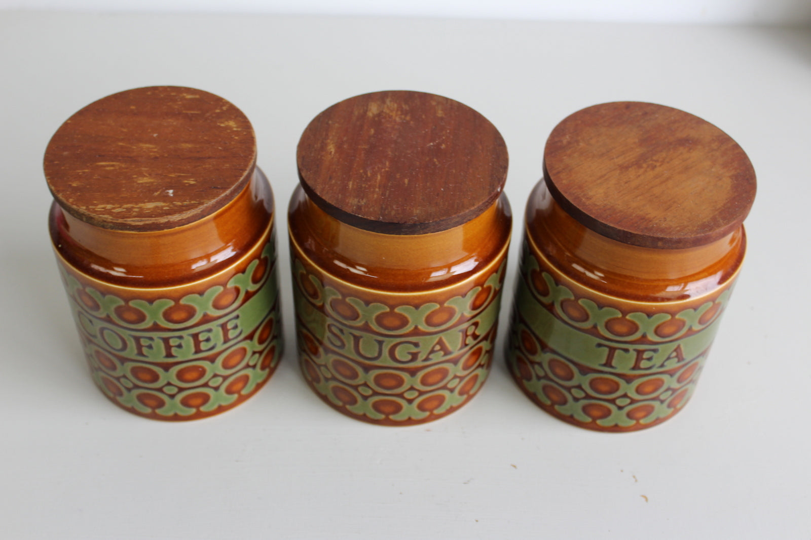 Retro Hornsea Tea Coffee Sugar Canisters - Kernow Furniture