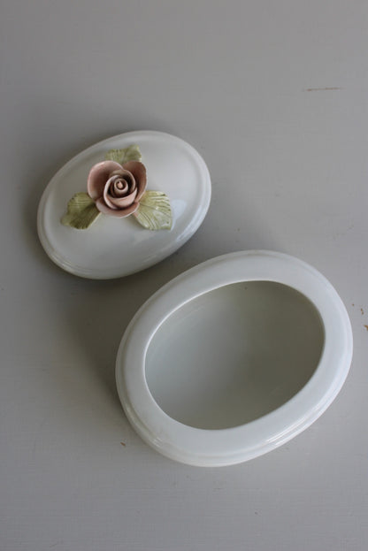 CBC Italian Porcelain Floral Pot - Kernow Furniture