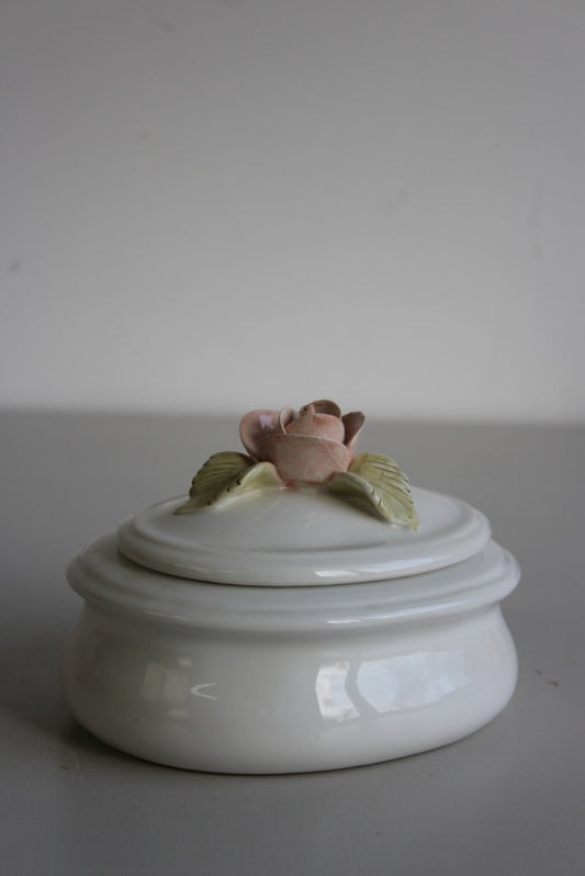 CBC Italian Porcelain Floral Pot - Kernow Furniture