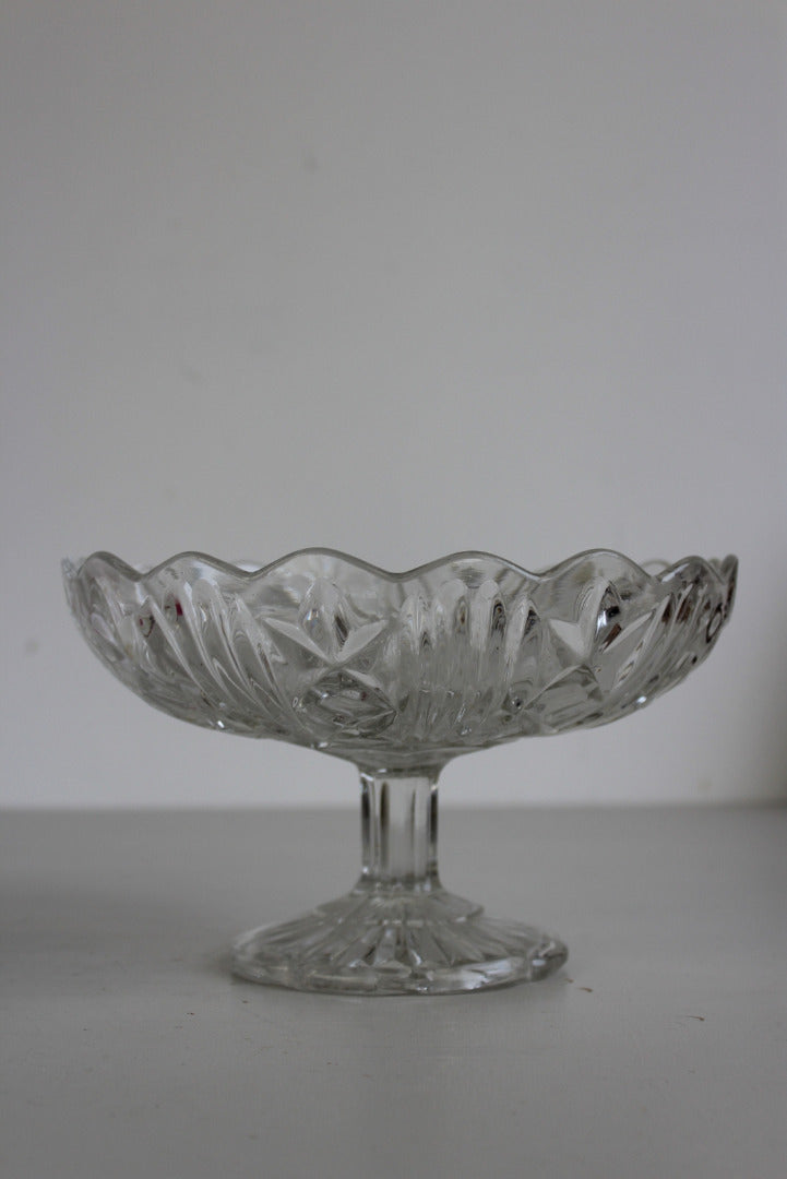 Vintage Glass Bon Bon Dish & Jug - Kernow Furniture