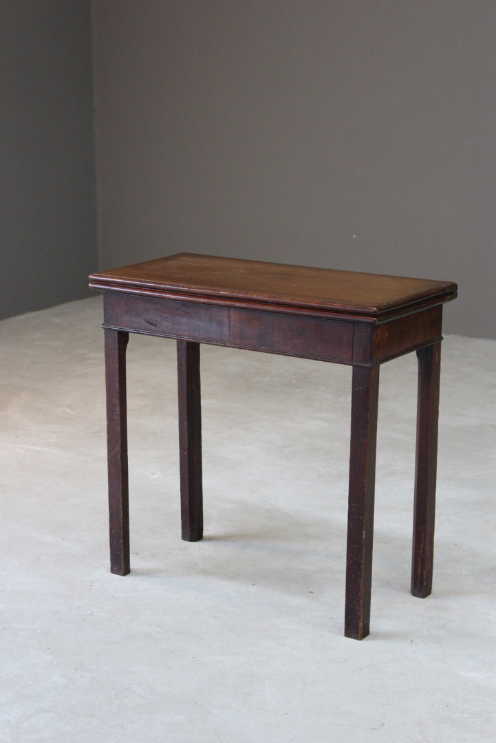 Georgian Mahogany Tea Table - Kernow Furniture