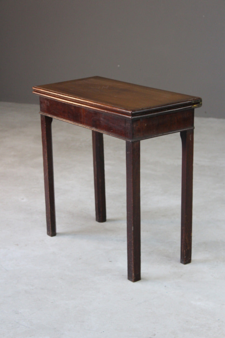 Georgian Mahogany Tea Table - Kernow Furniture